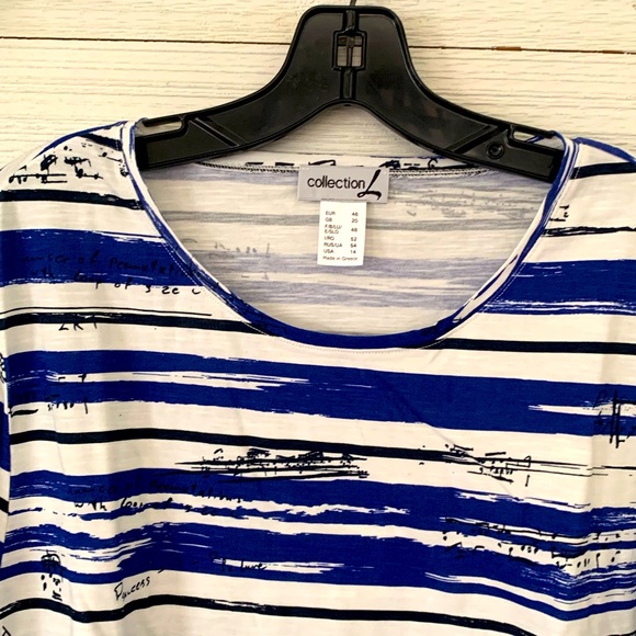 Scoop neck top by Collection L.  Size 14. *NEW*. - Picture 4 of 9